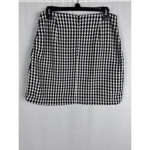 Anthropologie Skirt Womens 8 Townsend Tweed Houndstooth Preppy Academia Twee - Picture 3 of 6