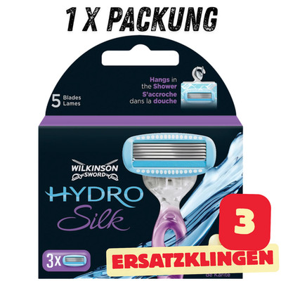 Wilkinson Sword Hydro Silk Rasierklingen Ersatzklingen 3 Stück Original Damen