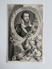 Antique Engraving – Robert Devereux, 2nd Earl of Essex Favourite of Elizabeth I