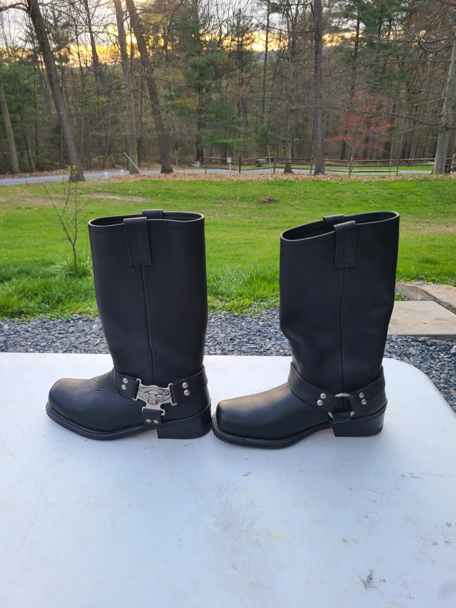 Harley Davidson 6.5 M Eagle Harness Motorcycle Boots Black  display picture 1