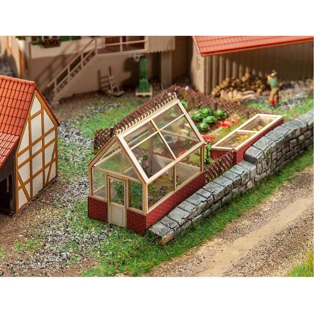Faller FA180305 Gewächshaus Modellbausatz, Zubehör, Mehrfarbig, One Size