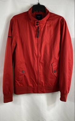 Superdry Men's Red Osaka Team Harrington Bomber Jacket Full Zip Sz S