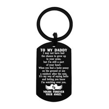 Viayen Miscarriage Gifts for Dad, Lost Baby Memorial Keychain for Father,