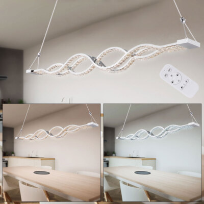 Pendelleuchte Hängelampe Pendellampe Glaskristalle Fernbedienung dimmbar 1x LED