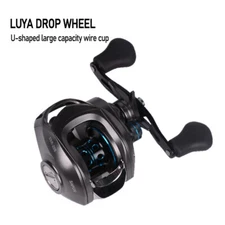 Dr.Fish Baitcasting Fishing Reel Saltwater Sea Wire Cup Water Reel Gray Blue