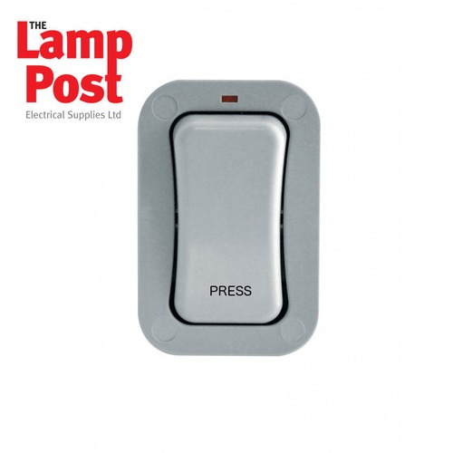 BG WP14S IP66 1 Gang 1 Wege Outdoor Wetterfest 20A PRESS Einziehschalter - Bild 2 von 3
