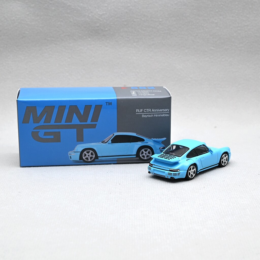 MINI GT 1:64 RUF CTR Anniversary Bayrisch Himmelblau LHD Diecast