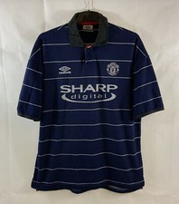 Manchester United Away Football Shirt 1999/00 Adults XL Umbro D901