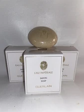 Guerlain Eau Imperiale Perfume Cleansing Bar Soaps 2.8 Oz 80g Set Lot x 3 Sealed
