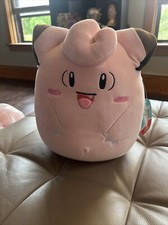 Squishmallows 10-Inch Plush Toy, Official Kellytoy Pokemon Clefairy 