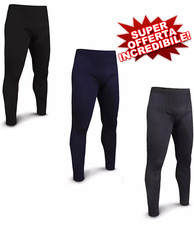 Calzamaglia uomo termica pile calda senza piede NAVIGARE blu nero grigio