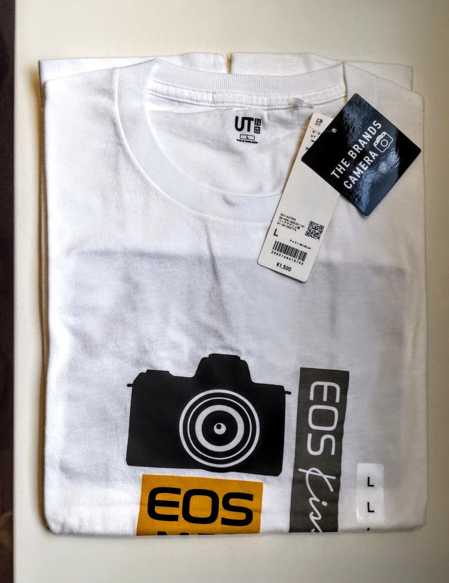 THE BRANDS CAMERA Canon EOS M50 Mark II Uniqlo T-shirt White - Japan Size -  NWT