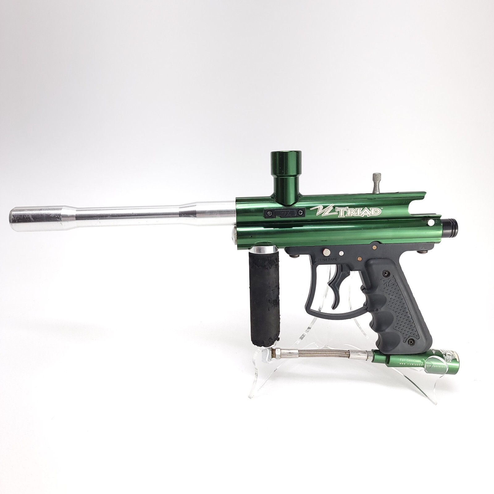 Viewloader VL TRIAD Paintball Marker Green Untested Parts Or Repair Only