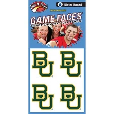 Fan-A-Peel Baylor Water Based Peel and Stick Temporary Tattoos
