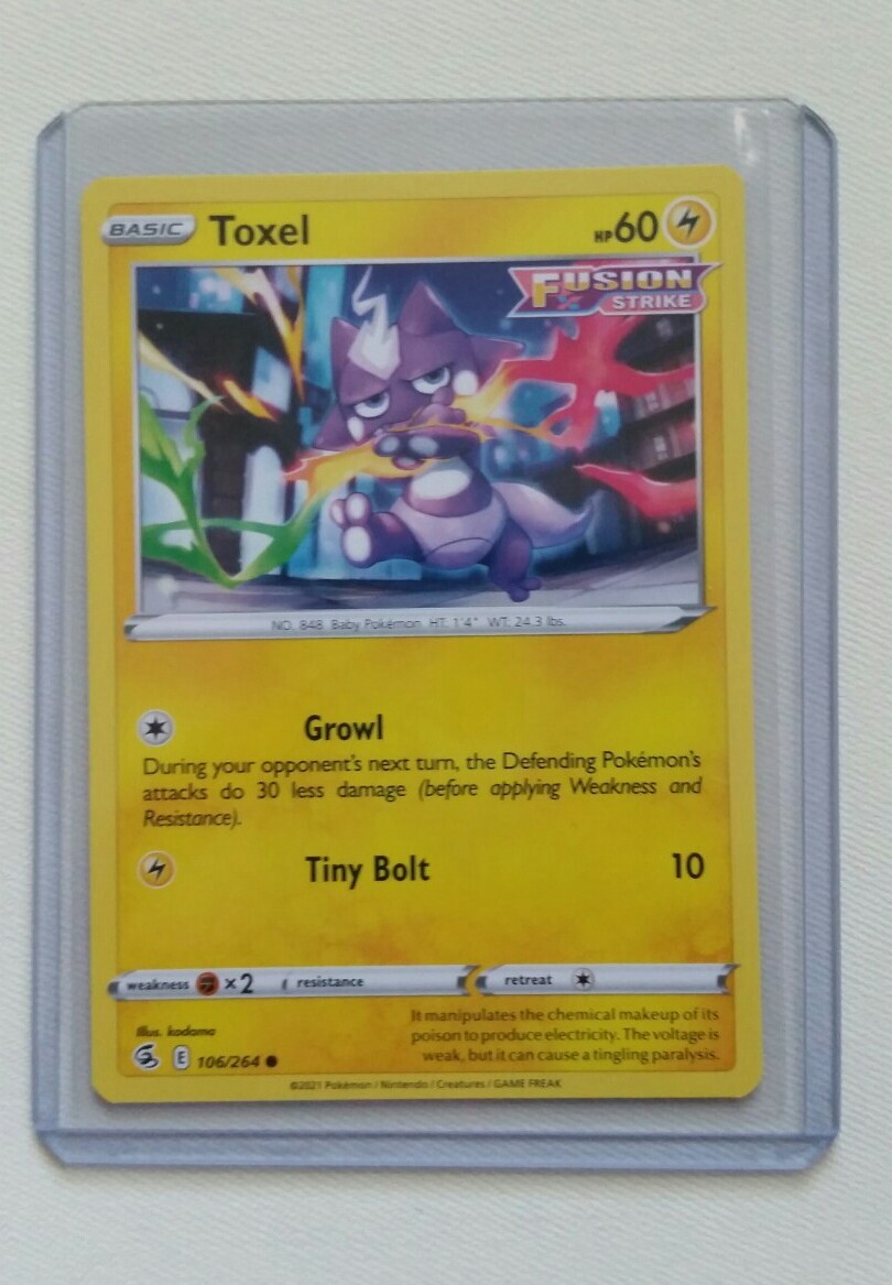 Pokemon Fusion Strike Toxel (106/264) - Common - Near Mint 