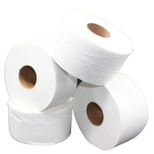 JUMBO Toilettenpapier Klopapier WC Papier 2 Lagig  hochweiß Zellstoff 12 ROLEN