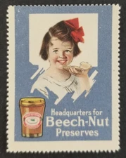 Vintage Beech Nut Preserves Poster Stamp