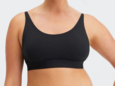 NEW Fabletics FINE TOUCH NAKED Scoop neck bralette bra BLACK XXS 0-2
