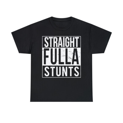 Straight Fulla Stunts Short Sleeve Graphic T-Shirt, Sizes S-5XL
