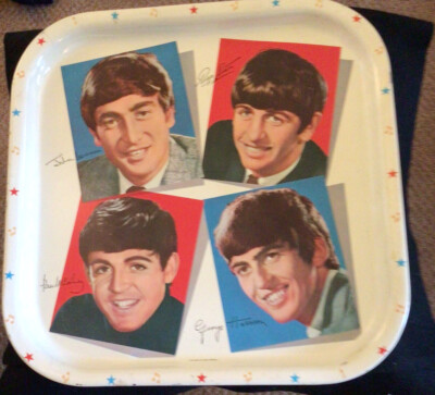 ビートルズ トレイ Worcester Ware The Beatles Original 1964 13x13 Serving Tray Worcester Ware 28713