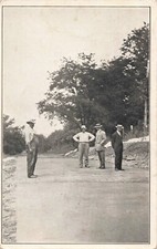Otwell's Farmer Boy View Concrete Road Carlinville Illinois IL c1910 Postcard