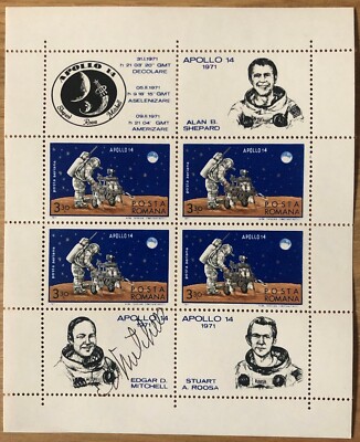 ED MITCHELL - orig. Autogramm, NASA, signed, Apollo 14, Edgar