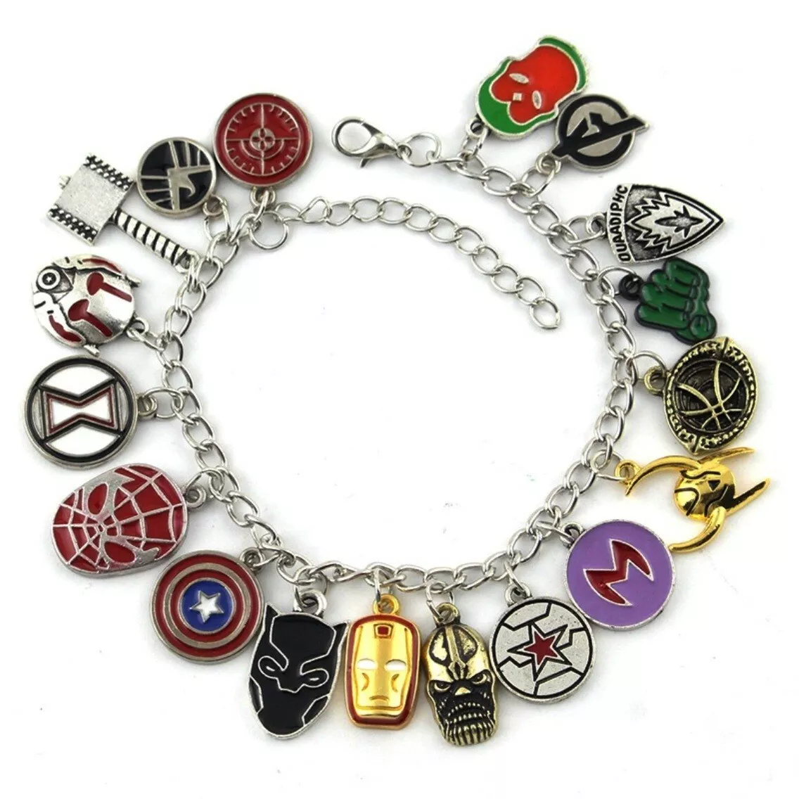 Disney Anime Avengers Bracelet Women Marvel Iron Man Bangles Thor Hulk  Black Panther Infinity Gauntlet Charms for Jewelry Making - AliExpress