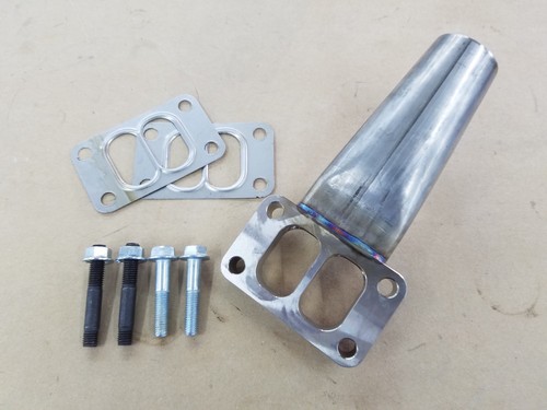 WELDED T-3 Custom Divided waste gate spacer plate with hardware MADE IN USA !!! - 第 1/3 張圖片