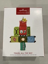 2023 Hallmark Travel All The Way Luggage Keepsake Christmas Tree Ornament NEW