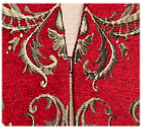 Susan Graver 25th Anniversary Tapestry Jacket , Red , Size 2 - Picture 6 of 6
