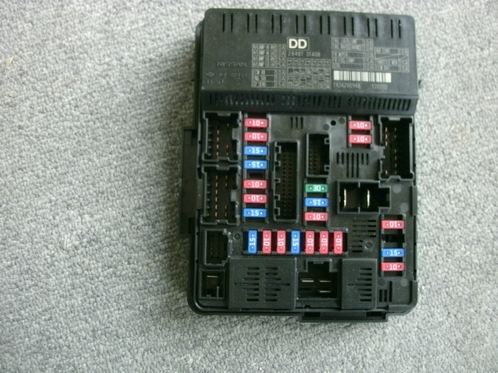 Nissan 284B73TA0B INSTRUMENT PANEL CONTROL UNIT FUSE BOX 2013 NISSAN