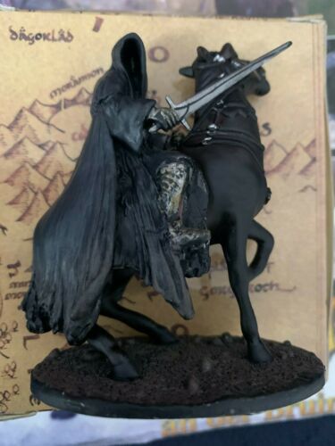 Herr der Ringe Sammlerfigur Nazgûl Pferd Blei Figur handbemalt + Heft 2 NEU OVP - Bild 5 von 12