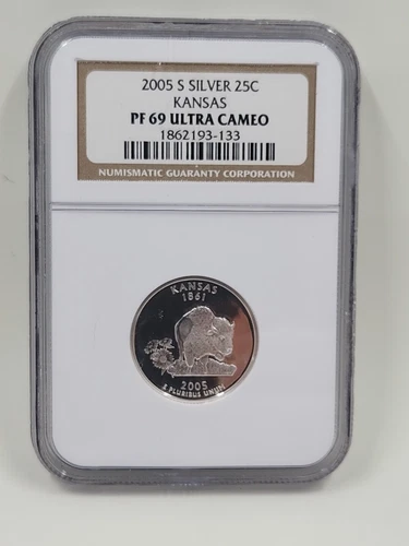 2005 S Kansas SILVER Quarter NGC PF 69 UCAM  R281