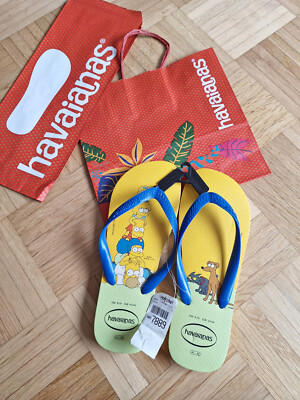Havaianas RARE Simpsons Bart Homer Marge Maggie Lisa Duff Sandalen Flip Flops