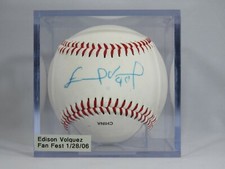 Edinson Volquez Signed Official League Baseball Rawlings AUTO Autograph Rangers