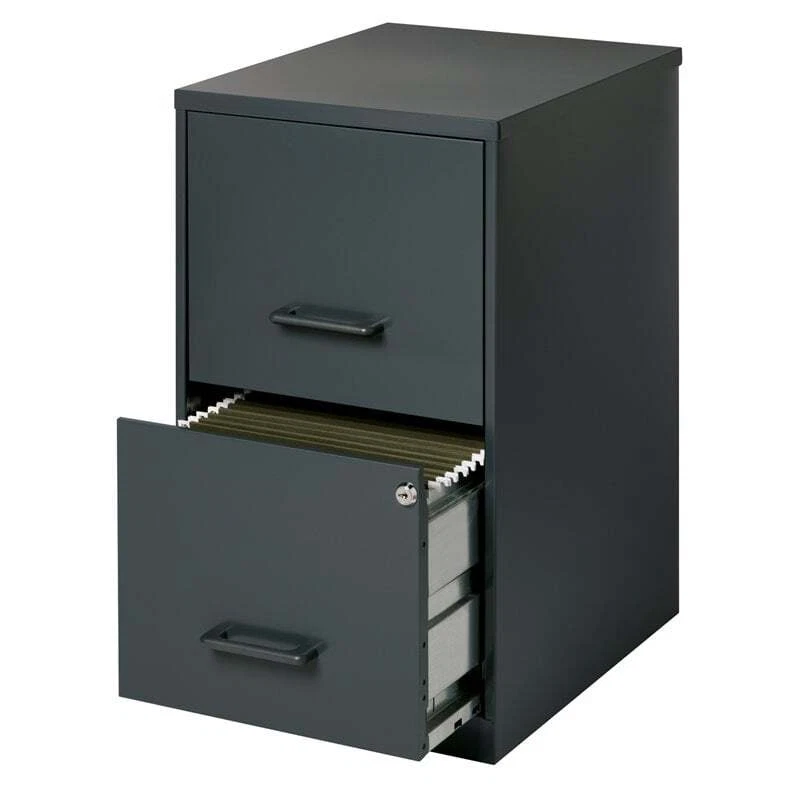 Space solutions 18 inch 2 drawer metal file cabinet deals