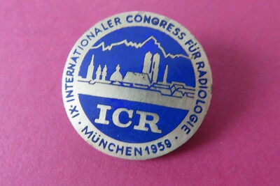 IX Internationaler Congress Radiologie München 1959  Brosche Durchm. 34mm