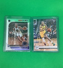 (2) Jordan Poole 2019-20 Panini Rookie Card #272 + NBA Hoops Premium Stock RC