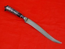 FINE ANTIQUE EASTERN MUGHAL ISLAMIC DAGGER WOOTZ STEEL BLADE knife sword 18C