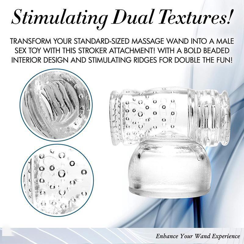 Wand Essentials Masturbator Attachment Male Vibrator Wand  Massager-Accessories