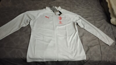 AC Milan Pre-match Training Jacket | Grey | Slim Fit | Men s | XL | Drycel