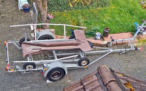 Original Bootsauflagen (-Stützen) 2 Stck von Slipwagen Dehlya22 - Dehler Trailer - Bild 6 von 7