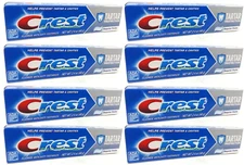 8 Pks Crest Tartar Protection,Anticavity Toothpaste,Fluoride,Regular Paste,2.4oz
