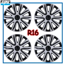 4PCS 16" Wheel Covers Replacement HubCaps For R16 Tire & Steel Rim Trunk SUV NEW