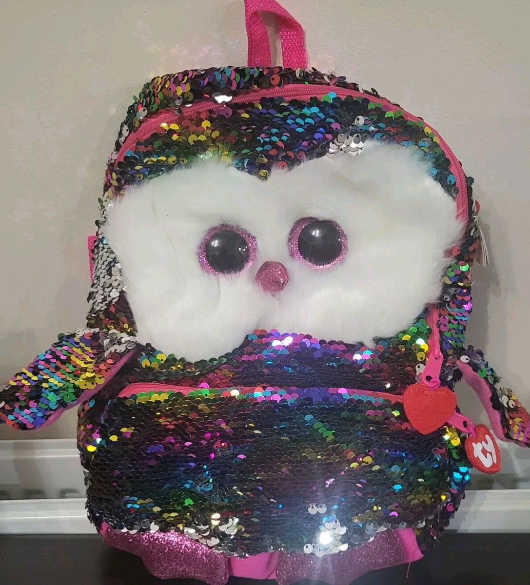 justice flip sequin mini backpack Bunny  Justice Girls Pink Flip Sequin