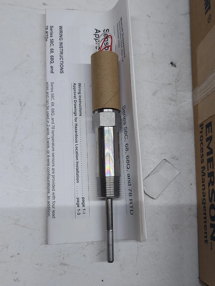 Sensor de temperatura termopar Rosemount 0068N21N00N020 NOVO 2 PEÇAS DISPONÍVEIS   - Imagem 2 de 4