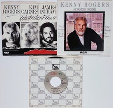 Kenny Rogers - Lot of 3 7" 45RPM Singles 1980's "What About Me Morning Desire"