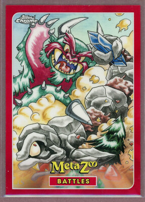 2022 Topps Metazoo Chrome Battles #B2 Hodag vs. Slide-Rock Bolter