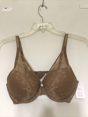 Auden Bra Women s Size 36 D Brown  Push up plunge Coverage