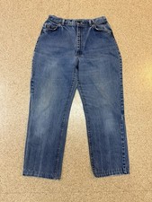 VTG 60s 70s Lee Riders Jeans Union Made Denim Dark Wash Men  s 26x24  Talon 42 Zip